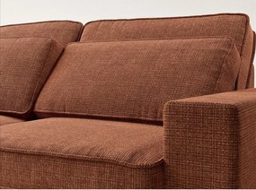 Ženilková rohová pohovka v medenej farbe (ľavý roh/do L) Kirou – Maison de Rêve