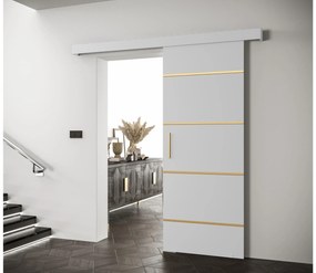 Posuvné dvere 70 cm Slavdro 4 (biela matná). Akcia -6%. Vlastná spoľahlivá doprava až k Vám domov. 1108745