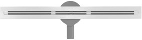 Mexen Flat Super Slim, super tenký odtokový žľab s 360° rotačným sifónom 60 cm, nerez, 1051060