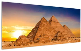 Obraz - Egyptské pyramídy (120x50 cm)