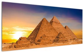 Obraz - Egyptské pyramídy (120x50 cm)