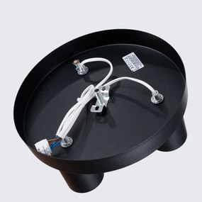 Stropné svietidlo Lagos, 3x čierne kovové tienidlo