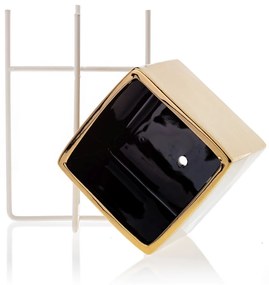 Sada 2 květináčů na stojanu MIZU zlatá