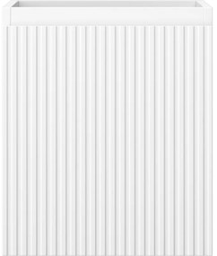 Mexen Rivel, kúpeľňová skrinka 40 cm, 1 zásuvka, drážkovaná, biela matná, 91A20-04047-1-BF01