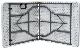 Autronic BONTEC Záhradný stôl, kov, plast, biela, AZ-K1002 WT Farba: Biela