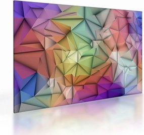 Sklenený obraz - Polygonálna abstrakcia (70x50 cm)