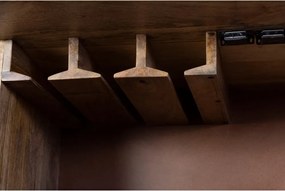 Vinotéka z mangového dreva v prírodnej farbe počet fliaš 12, 74x122x46 cm Bombay – Interia Home &amp; Living