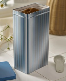 Ib Laursen Plechová dóza s vekom Blue Stripes Tall