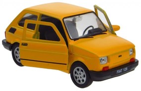 008805 Kovový model auta - Nex 1:34 - Fiat 126 Žltá