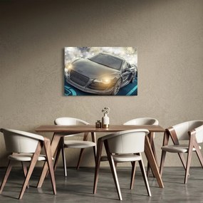 Obraz auta Audi - sivé (90x60 cm)