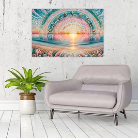 Obraz – Mozaika zapadajúceho slnka (90x60 cm)