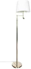 ByRydens 1988780-6509-LED Stoj. lampa ORLANDO 1xE27/5W/230V + LED/3W biela/zlatá