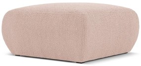 Ružový taburet z textílie bouclé Molino – Micadoni Home
