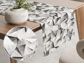 Biante Dekoračný behúň na stôl Porto PRT-008 Sivo-béžové kryštály 20x120 cm