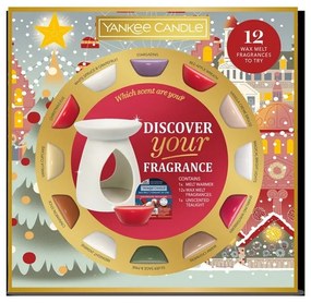 Yankee Candle Vianočná darčeková súprava Arómalampa + 12 ks vosk