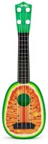 ECOTOYS Ukulele gitara pre deti štvorstrunová vodný melón