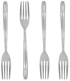 Nicolas Vahé Dezertná vidlička Antique Silver – set 4 ks