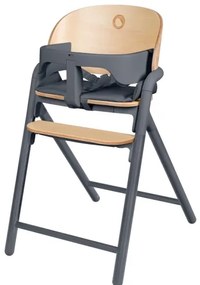 Lionelo - Detská jedálenská stolička 3v1 CELIA Grey Wood