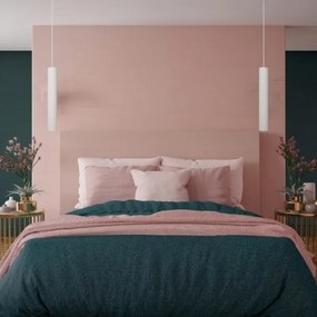 LED Luster na lanku TUBA 1xGU10/4,8W/230V biela