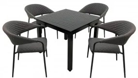 Doppler EXPERT MELIA 90 x 90 LIKA-TEX® - záhradná hliníková sedacia súprava 4+1