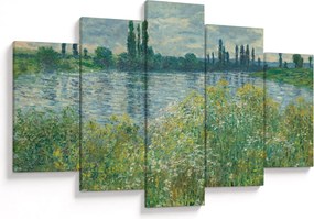 Obraz - Claude Monet, Banks of the Seine, reprodukcia (150x105 cm)