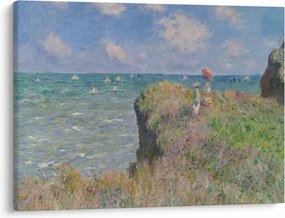 Obraz - Claude Monet, Cliff Walk at Pourville, reprodukcia (70x50 cm)