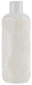 KERAMICKÁ VÁZA ROMINA 12X33 CM KREMOVÁ