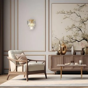 Nástenné svietidlo MILANO 2xE14/40W/230V zlatá