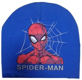 Setino - Chlapčenská / detská prechodová jesenná / jarná čiapka Spiderman Marvel - modrá 52