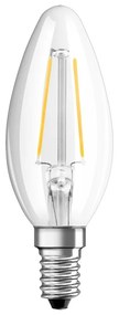 LED žiarovka E14 B35 CL 1,5W = 15W 136lm 2700K Warm 300° Filament OSRAM STAR