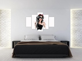 Obraz - Fashion woman (150x105 cm)