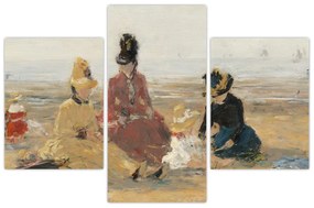 Obraz - Eugène Boudin, On the Beach, Trouville, reprodukcia (90x60 cm)