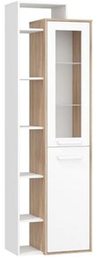 Vitrína L1D Rio-26 sonoma svetlý/biely