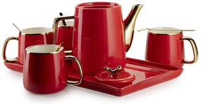 Čajový/kávový set Noah Red Gold