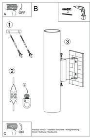 Sollux SL.1488 - Nástenné svietidlo LAGOS 2xGU10/10W/230V zelená