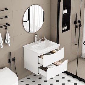 Závesná skrinka pod umývadlo Houseland Bravio 60 cm biela