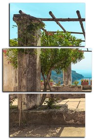 Obraz na plátne - Staroveká záhrada na morskom pobreží - obdĺžnik 7249C (105x70 cm)