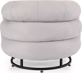 Kreslo CARMINE Grey Velvet