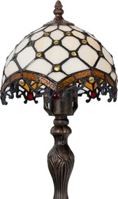 Brilagi - Tiffany vitrážová stolová lampa SLONOVINOVÁ 1xE27/60W/230V