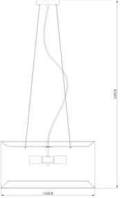 Zuma Line RLD93139-4B - Luster na lanku CAFÉ 4xE27/60W/230V čierna