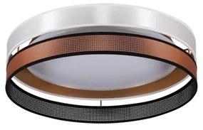 Duolla- LED Stropné svietidlo ROLLER DUO SHINY LED/24W/230V pr. 45 cm biela/medená