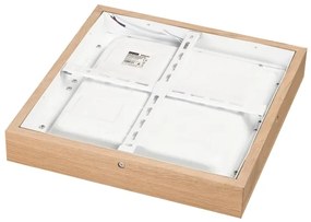 Brilagi-LED Stmievateľné svietidlo WOODY FRAME LED/24W/230V dub 30x30 cm IP44 + DO