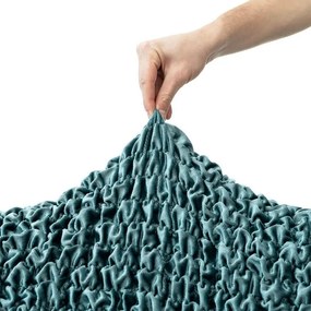 Bielastické poťahy VELVET petrolejové kreslo (š. 60 - 110 cm)