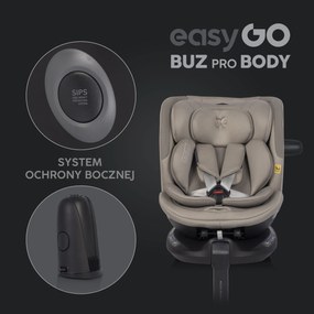 Súprava autosedačky EasyGo Buz Xtd Pro a Buz Pro Body 2 v 1 Taupe