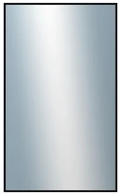 DANTIK - Zrkadlo v rámu, rozmer s rámom 60x100 cm z lišty Hliník čierna lesklá (7269016)