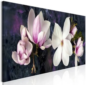 Obraz - Avant-Garde Magnolia (1 Part) Narrow Violet Veľkosť: 120x40, Verzia: Na talianskom plátne