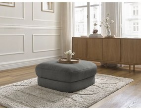 Tmavosivá podnožka z textílie buklé Leonore – Bobochic Paris