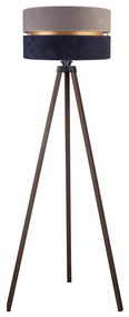 Duolla - Stojacia lampa DUO 1xE27/60W/230V pr. 44 cm šedá/modrá/hnedá