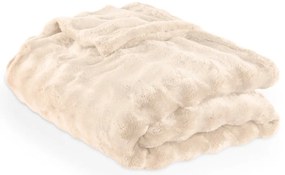 Slonovinová deka z mikroplyšu 150x200 cm Wave – Tiseco Home Studio