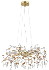 Globo 64132-8 - Luster na lanku DANNA 8xG9/8W/230V pr. 61 cm zlatá